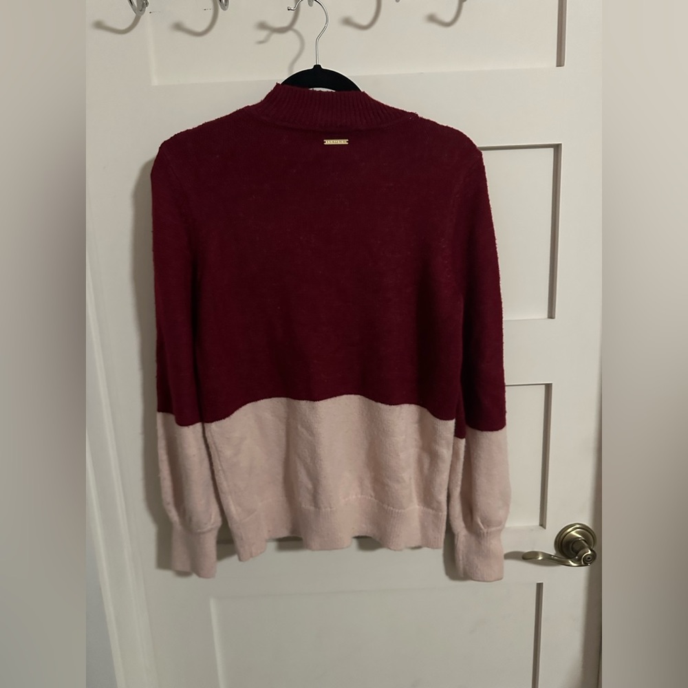 Micheal Kors Burgundy & Pink Sweater